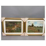 Two Framed Prints By Claude Monet