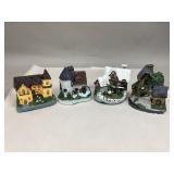 Vintage Miniature Village Cottage Houses
