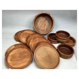 Miscellaneous Wooden Bowls and Plates