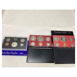 Three Sets of U.S. Mint Proofs 1968,1976 & 1977