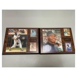 Framed Baseball Memorabilia Plaques