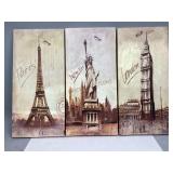 Paris, London & New York Wall Art