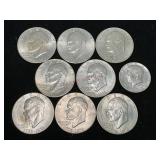 Ike Bicentennial One Dollar Coins and More