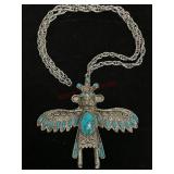 Native American Style Necklace with Turquoise
