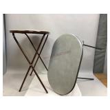 Two Vintage Cosco Folding TV Tray Tables