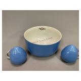 Hall Mixing Bowl and Salt and Pepper Shaker