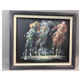 Framed Oil Painting by Anthony Veccio