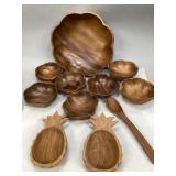 Assorted Wooden Bowls & More