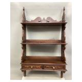 Decorative Wooden Hanging Shelf Unit