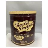 Vintage Charles Pretzels Bakery Tin