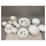 Corelle Hummingbird Pattern Dishes