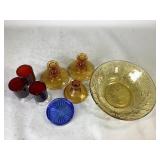 Colorful Glassware Assortment