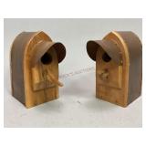 Wood and Metal Birdhouses