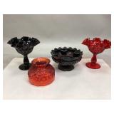Vintage Fenton & L.E. Smith Glass Collectibles