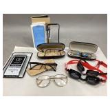 Assorted Glasses, Goggles & Phone Accessories