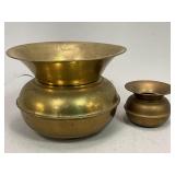 Small Brass Spittoons