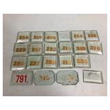 Glass Numbered Inserts