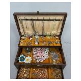 Costume Jewelry in Jewelry Box