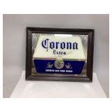 Vintage Corona Extra Beer Framed Mirror