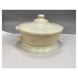 Fire King Glass Casserole Dish with Lid & Trivet