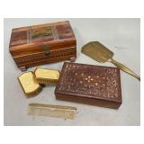 Wooden Trinket Boxes and Dresser Items