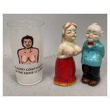 Novelty Salt & Pepper Shakers and Tumbler