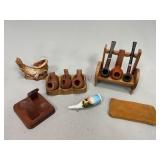 Pipe Holders, Pipes Tobacco Bag and More
