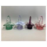 Miscellaneous Mini Glass Baskets