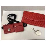 Clutch Handbag, Fannypack & Keychain Change Purse