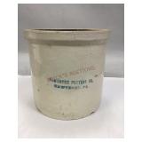 Antique Hawthorn Pottery Co. Stoneware Crock