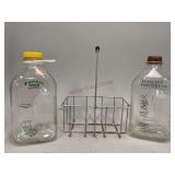 Pasture Maid, Oberweis Dairy Bottles & Carrier