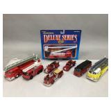 Assorted Die-Cast Fire Truck Toys & More
