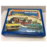 Vintage Matchbox Carry Case with Toy Vehicles