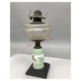 Vintage Oil Lamp with Porcelain Base