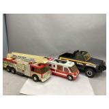 Three Large Metal & Plastic Toy Vehicles