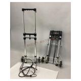 Two Metal Luggage Collapsible Rollers