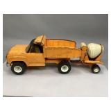 Vintage Tonka Dump Truck with Cement Mixer Toy
