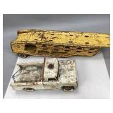 Vintage Structo Wrecker & Tonka Car Carrier Toys