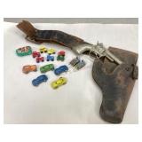 Antique Hubley Capgun & Assorted Metal Toys
