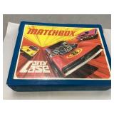Vintage Matchbox Carry Case with Toy Vehicles