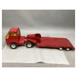 Vintage Tonka Pressed Steel Lowboy Trailer Hauler