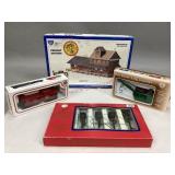 Assorted Plastic Train Cars, Lanterns & More