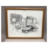 Framed & Signed Christmas Themed Print