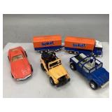 Assorted Vintage Die-Cast Toy Vehicles