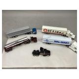 Assorted Die-Cast Toy Trucks & Trailers