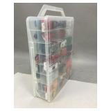 Two Sided Box with Miscellaneous Toy Vehicles