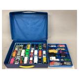 Vintage Toy Vehicles Inside Carrying Case