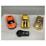 Vintage Toy Sports Cars- One Remote Controlled