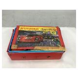 Vintage Matchbox Mini-Case with Toy Vehicles