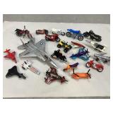Miscellaneous Toy Airplanes, Motorcycles and More